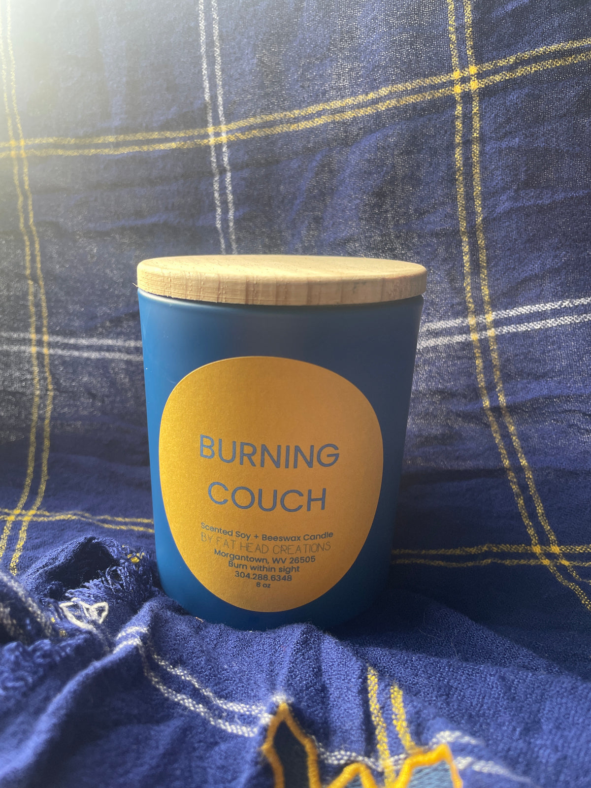 Burning Couch Candle